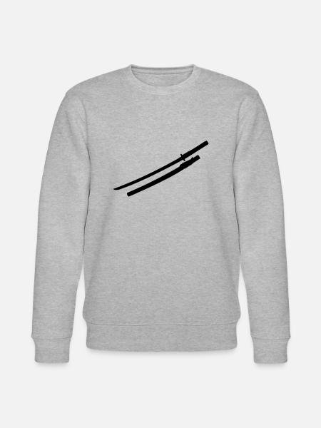 Samurai Schwert - Stanley/Stella Unisex Bio-Sweatshirt CHANGER  - Grau meliert
