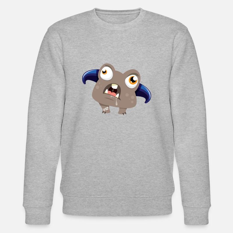 Monstaa Originaals Monster #12 - Stanley/Stella Unisex Bio-Sweatshirt CHANGER  - Grau meliert
