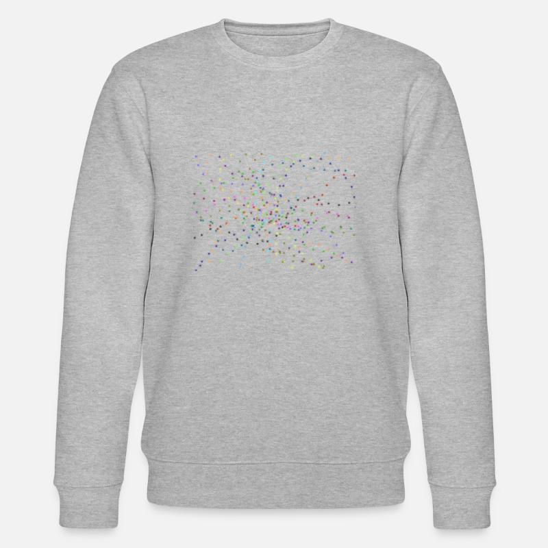 1000 bunte Sterne - Stanley/Stella Unisex Bio-Sweatshirt CHANGER  - Grau meliert