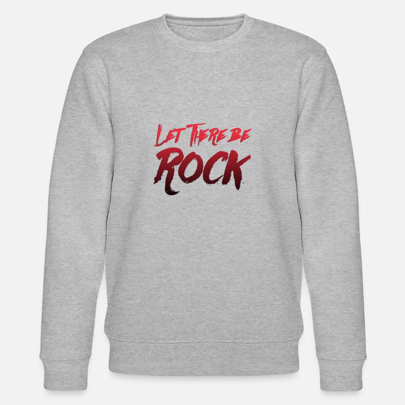 Let there be rock - Stanley/Stella Unisex Bio-Sweatshirt CHANGER  - Grau meliert