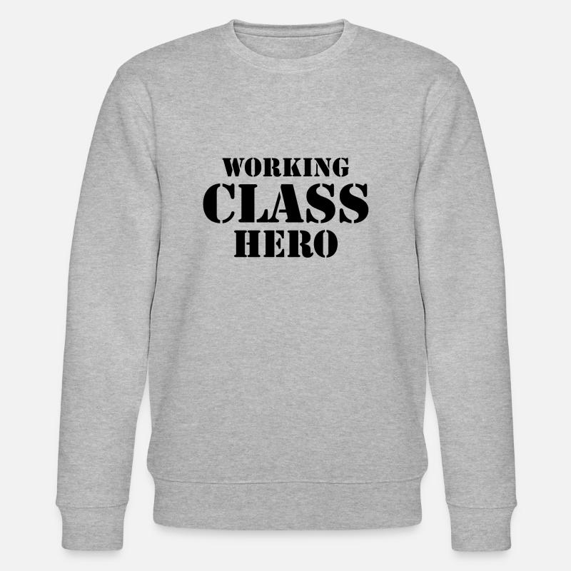 Working Class Hero - Sweat bio CHANGER Stanley/Stella Unisexe - gris chiné