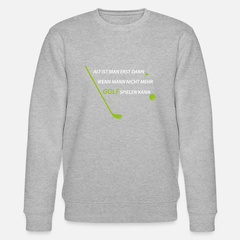 Golf Sport Geschenk Hole - Stanley/Stella Unisex Bio-Sweatshirt CHANGER  - Grau meliert