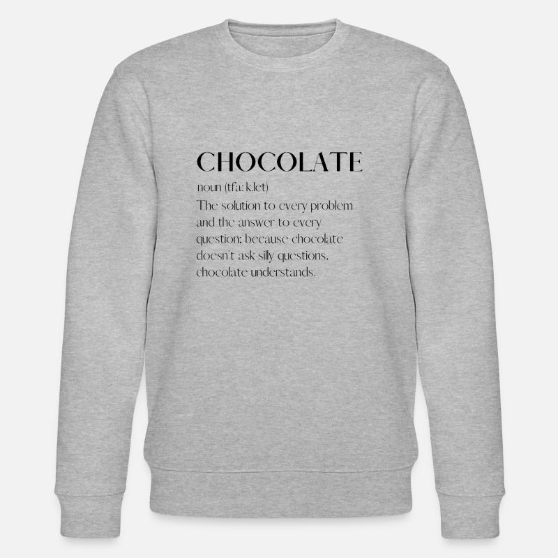 Chocolate - Stanley/Stella Unisex Bio-Sweatshirt CHANGER  - Grau meliert