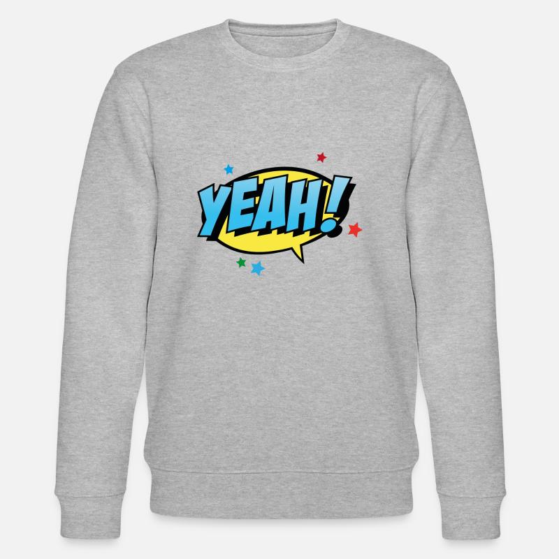 Yeah. - Stanley/Stella Unisex Bio-Sweatshirt CHANGER  - Grau meliert