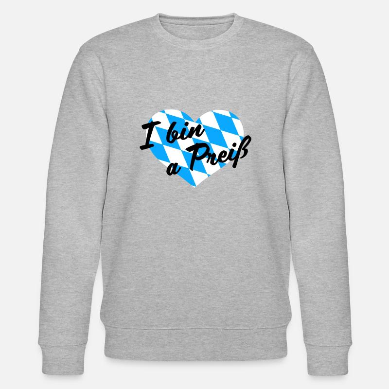 - I bin a Preiß - Stanley/Stella Unisex Bio-Sweatshirt CHANGER  - Grau meliert