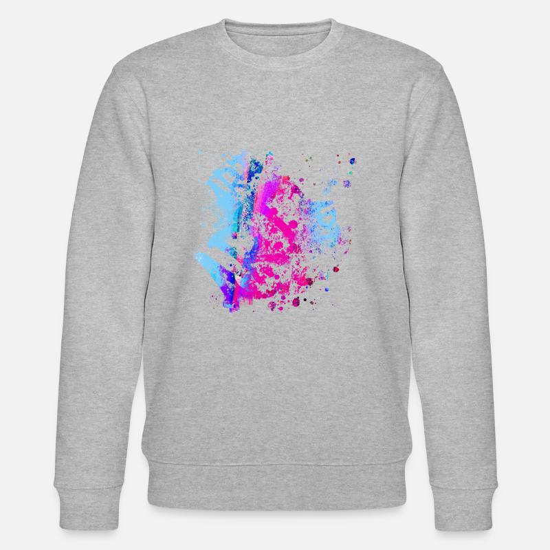 art,graffiti,malerei,bunt,artwork,kunst - Stanley/Stella Unisex Bio-Sweatshirt CHANGER  - Grau meliert