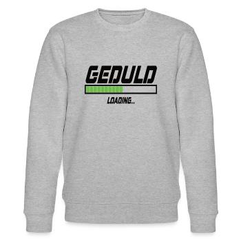 Geduld Loading... - Stanley/Stella Unisex Bio-Sweatshirt CHANGER  - Grau meliert - Vorne - Nik (191cm) & Marisol (170cm)