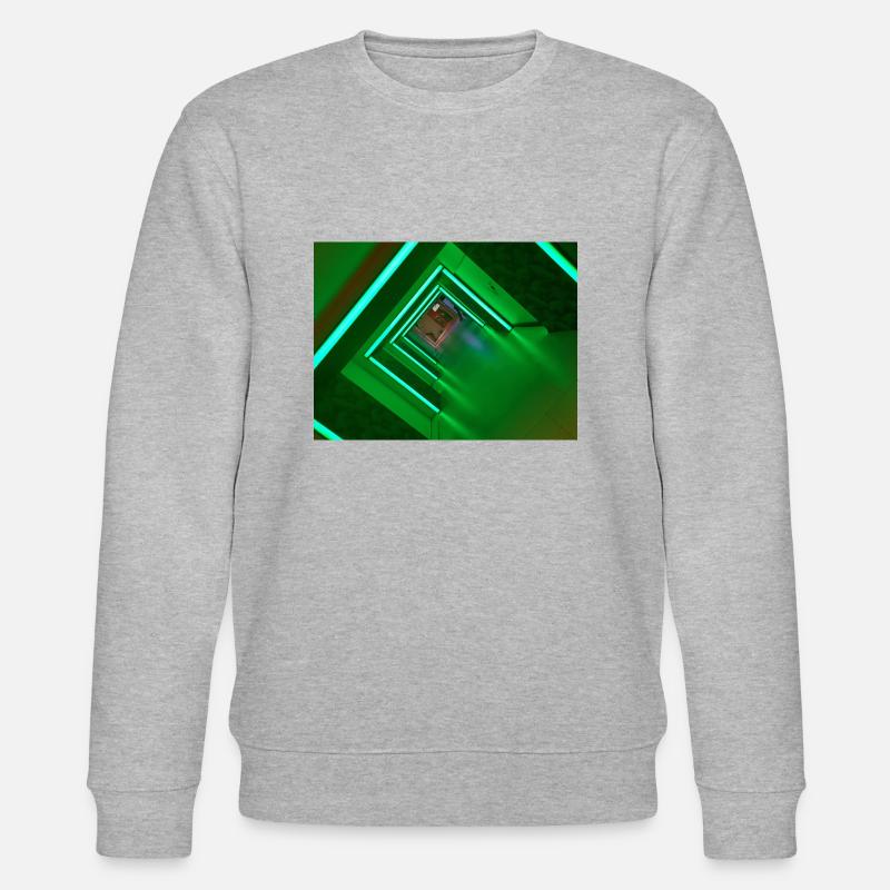 LED Flur Geschenk & Geschenkidee - Stanley/Stella Unisex Bio-Sweatshirt CHANGER  - Grau meliert