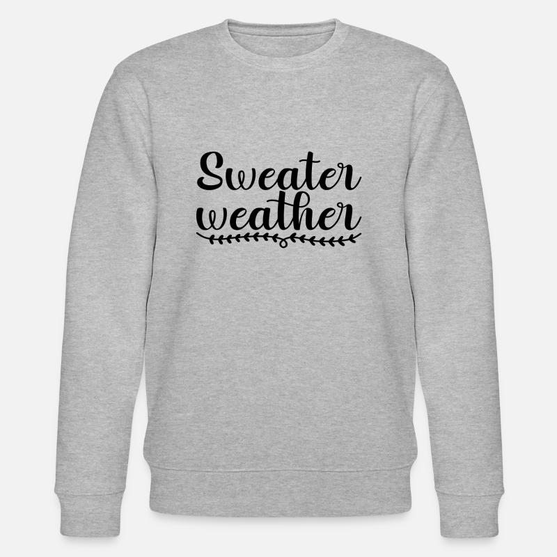 Météo des pulls - Sweat bio CHANGER Stanley/Stella Unisexe - gris chiné