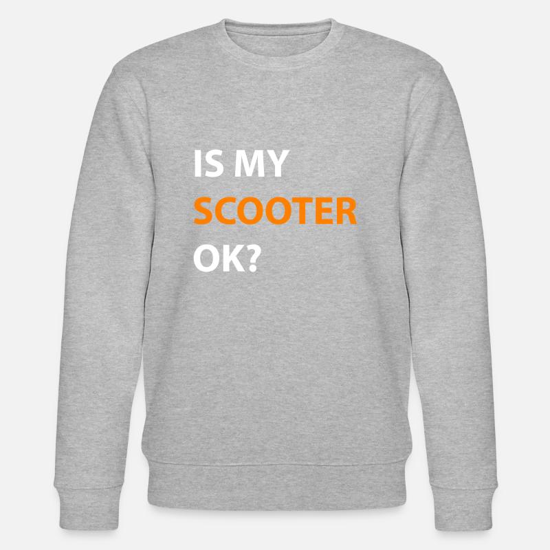 E-Scooter E-Roller Scooter - Stanley/Stella Unisex Bio-Sweatshirt CHANGER  - Grau meliert
