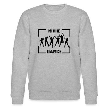 Dancing Dance Music - Stanley/Stella Unisex Bio-Sweatshirt CHANGER  - Grau meliert - Vorne - Nik (191cm) & Marisol (170cm)