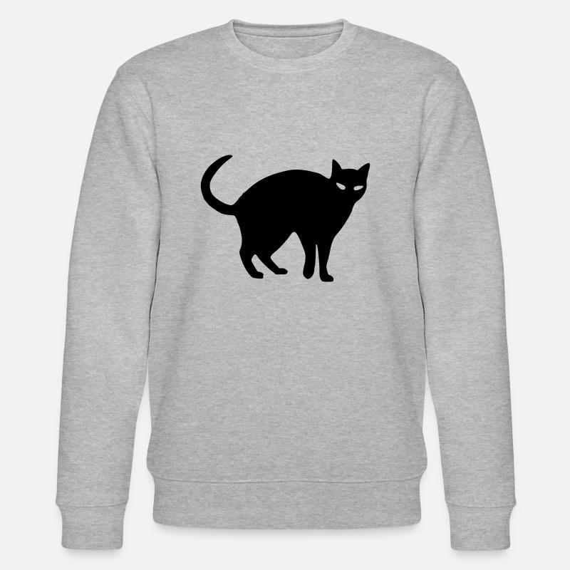Verführerische Katze #2 - Stanley/Stella Unisex Bio-Sweatshirt CHANGER  - Grau meliert
