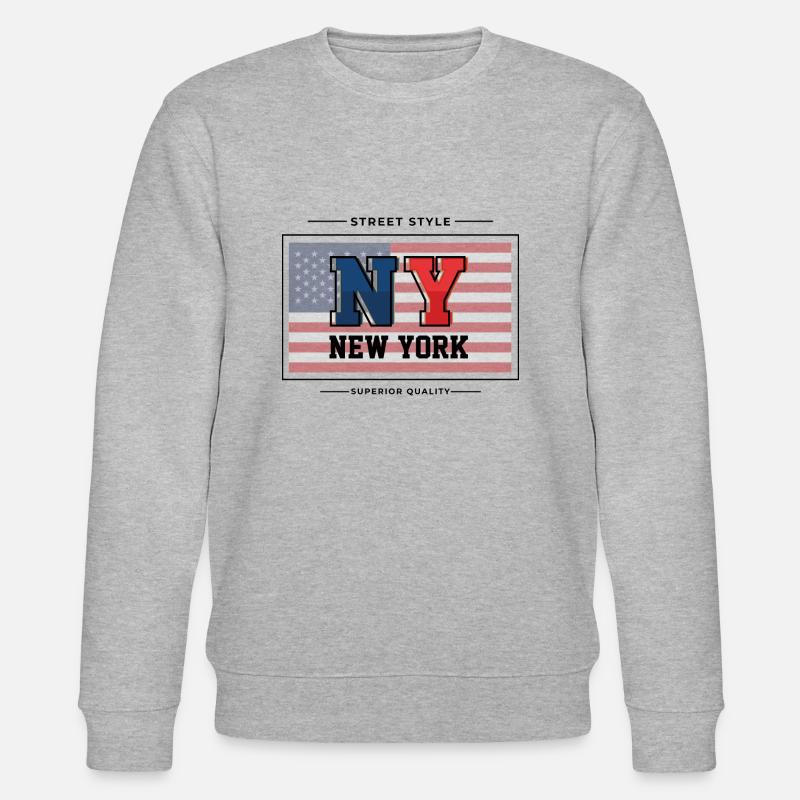 New York - Stanley/Stella Unisex Bio-Sweatshirt CHANGER  - Grau meliert
