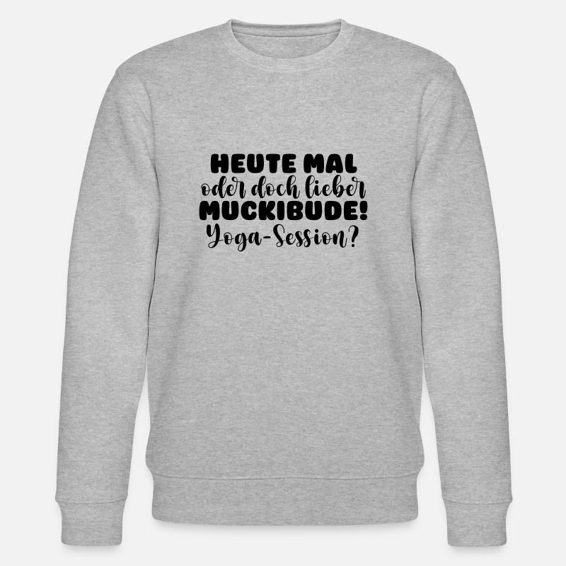 MUCKIBUDEYOGA - Stanley/Stella Unisex Bio-Sweatshirt CHANGER - Grau meliert