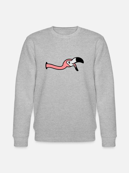 hålmur skratta mun på matdryck buga ner - Ekologisk sweatshirt CHANGER unisex från Stanley/Stella - gråmelerad