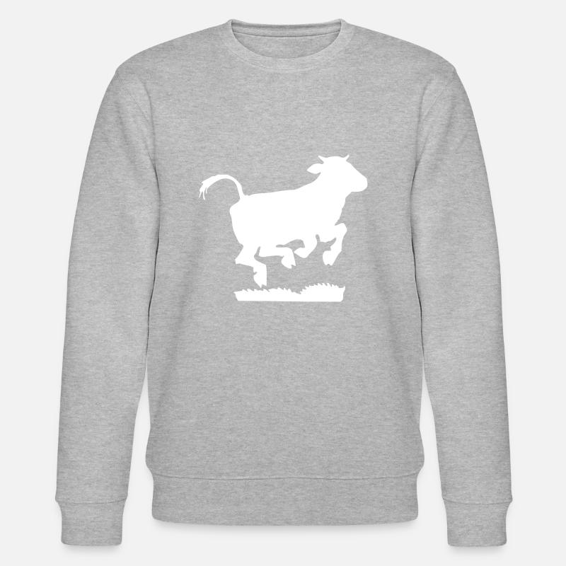 Springende Kuh - Stanley/Stella Unisex Bio-Sweatshirt CHANGER - Grau meliert