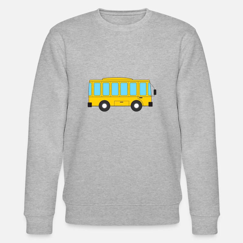 Gelber Bus - Stanley/Stella Unisex Bio-Sweatshirt CHANGER  - Grau meliert