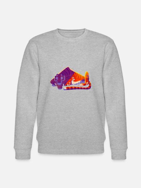 Tiger Tiger - Stanley/Stella Unisex Bio-Sweatshirt CHANGER - Grau meliert