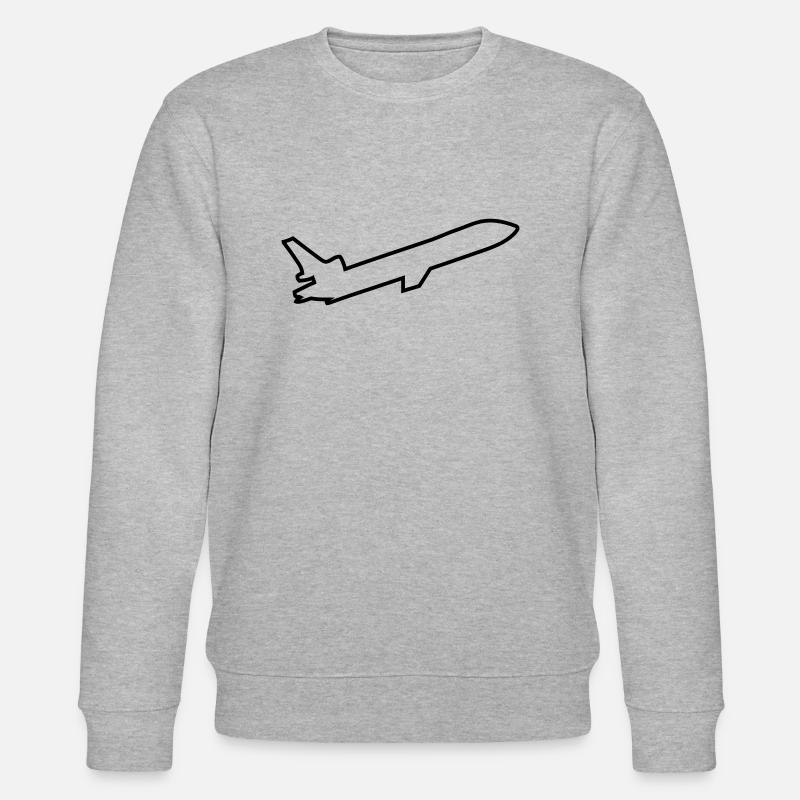 Flugzeut Jet Pilot - Stanley/Stella Unisex Bio-Sweatshirt CHANGER  - Grau meliert