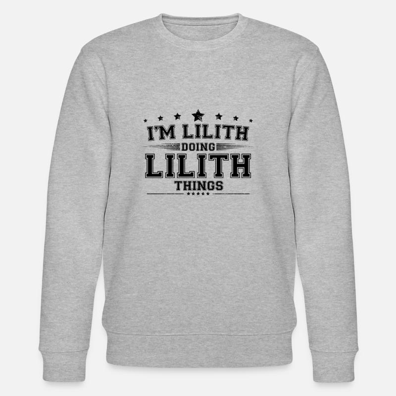i’m Lilith doing Lilith things - Stanley/Stella CHANGER Unisex Organic Sweatshirt - heather grey