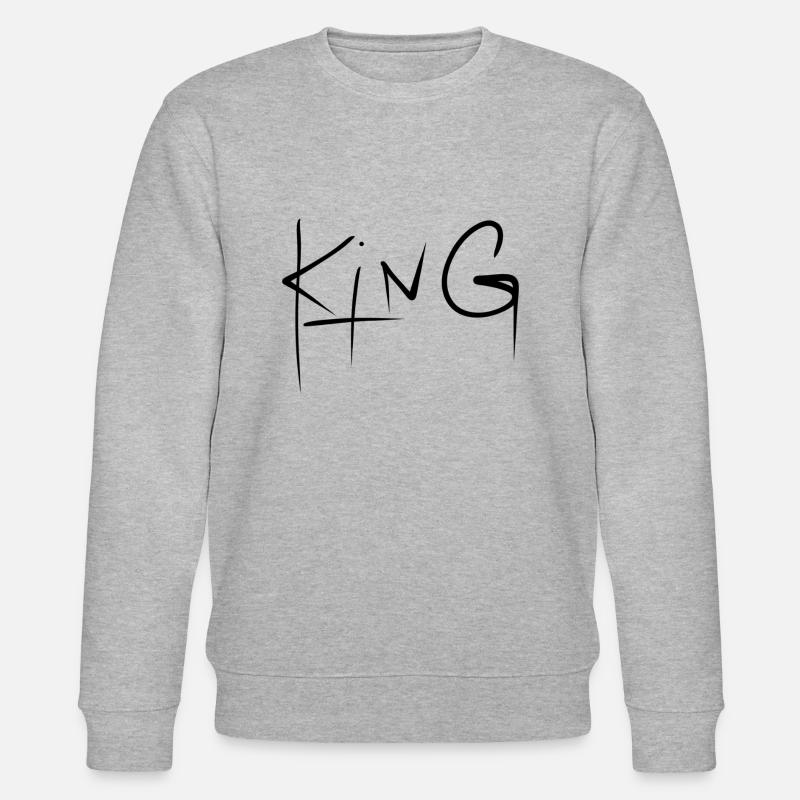 King - Stanley/Stella Unisex Bio-Sweatshirt CHANGER - Grau meliert