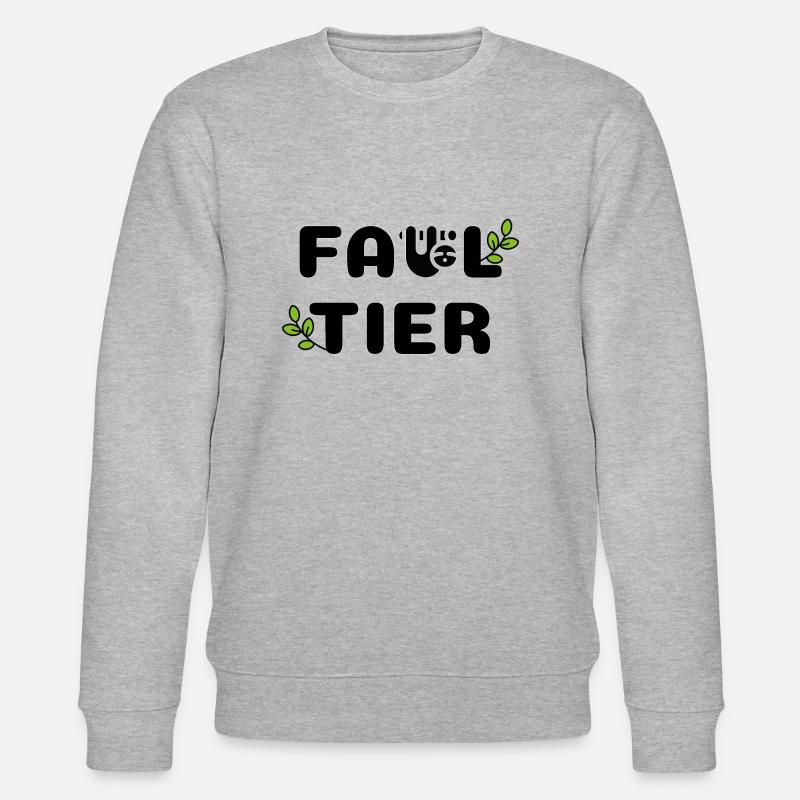 Faultier - Stanley/Stella Unisex Bio-Sweatshirt CHANGER  - Grau meliert