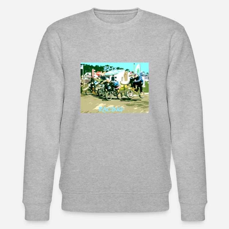 BMX - Stanley/Stella Unisex Bio-Sweatshirt CHANGER  - Grau meliert