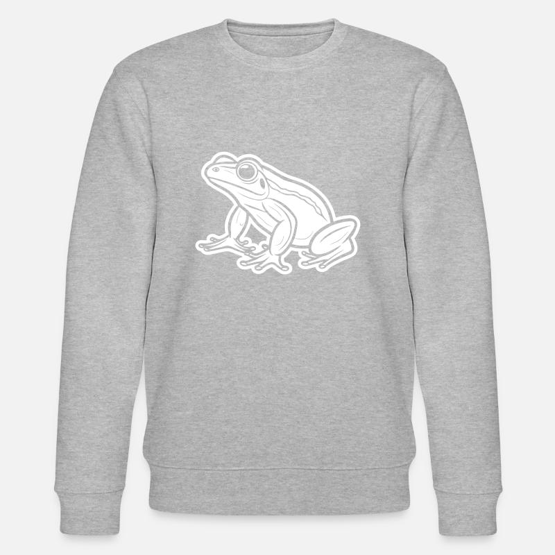 Frosch Tier - Stanley/Stella Unisex Bio-Sweatshirt CHANGER  - Grau meliert