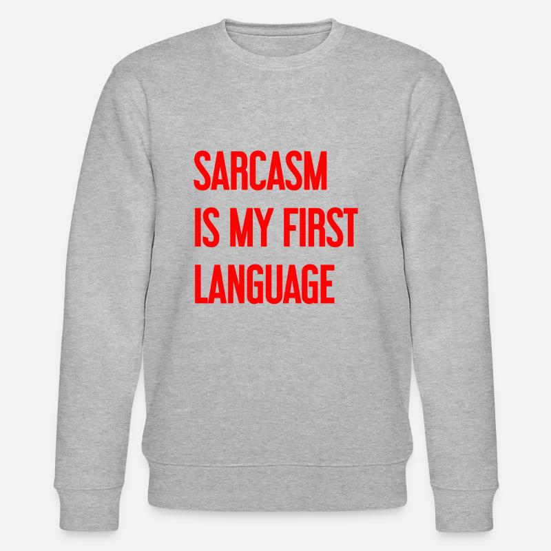 Sarkasmus-Profi - Stanley/Stella Unisex Bio-Sweatshirt CHANGER  - Grau meliert