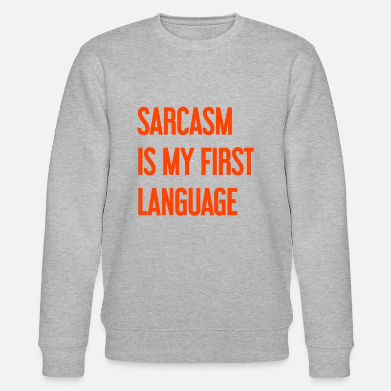 Sarkasmus-Profi - Stanley/Stella Unisex Bio-Sweatshirt CHANGER  - Grau meliert