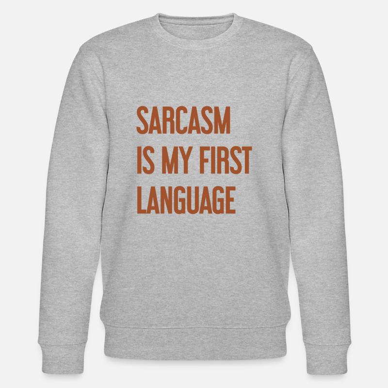 Sarkasmus-Profi - Stanley/Stella Unisex Bio-Sweatshirt CHANGER  - Grau meliert