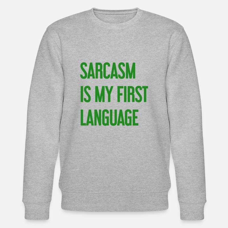 Sarkasmus-Profi - Stanley/Stella Unisex Bio-Sweatshirt CHANGER  - Grau meliert