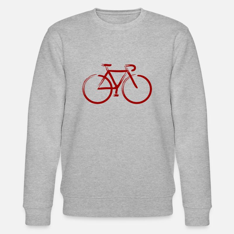 Ruby strokes - Stanley/Stella CHANGER Unisex Organic Sweatshirt - heather grey