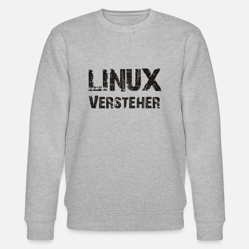 linux versteher - Stanley/Stella Unisex Bio-Sweatshirt CHANGER  - Grau meliert