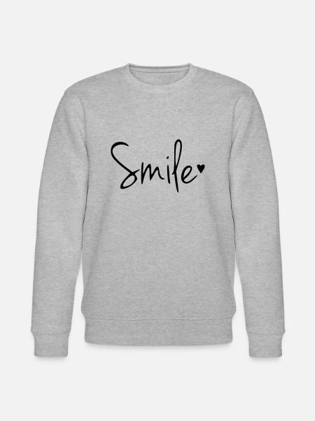 Lachen Smile - Stanley/Stella Unisex Bio-Sweatshirt CHANGER - Grau meliert