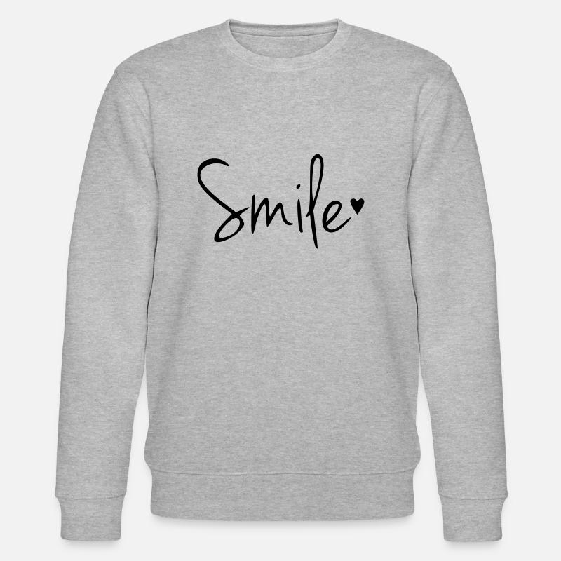 Lachen Smile - Stanley/Stella Unisex Bio-Sweatshirt CHANGER  - Grau meliert