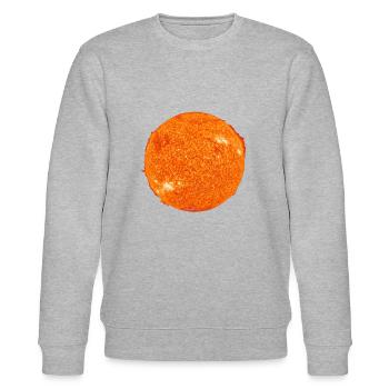 Sonne - Stanley/Stella Unisex Bio-Sweatshirt CHANGER  - Grau meliert - Vorne - Nik (191cm) & Marisol (170cm)