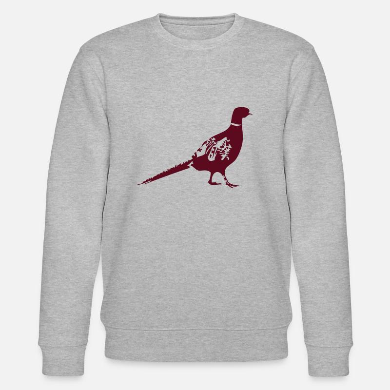 Fasan 1 - Stanley/Stella Unisex Bio-Sweatshirt CHANGER  - Grau meliert
