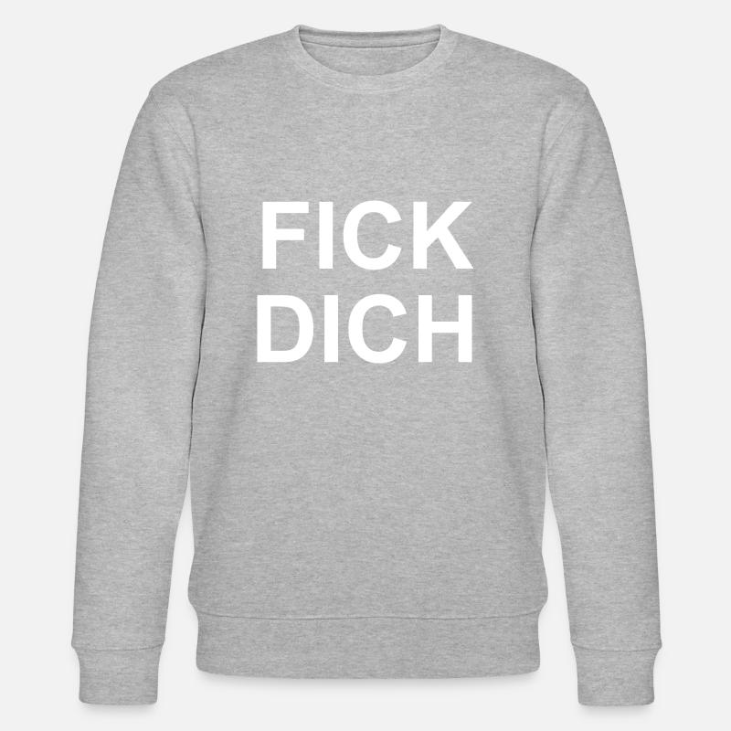 FICK DICH - Stanley/Stella Unisex Bio-Sweatshirt CHANGER  - Grau meliert