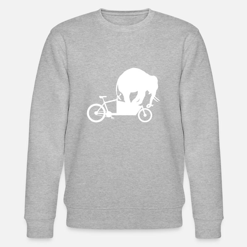 Cargo wheel elephant - Stanley/Stella CHANGER Unisex Organic Sweatshirt - heather grey