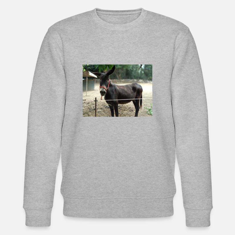Esel - Stanley/Stella Unisex Bio-Sweatshirt CHANGER  - Grau meliert