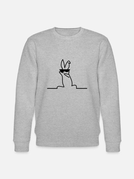 cool bunny - Stanley/Stella CHANGER Unisex Organic Sweatshirt - heather grey