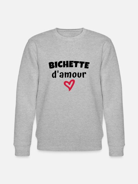 bichette d'amour - Sweat bio CHANGER Stanley/Stella Unisexe - gris chiné