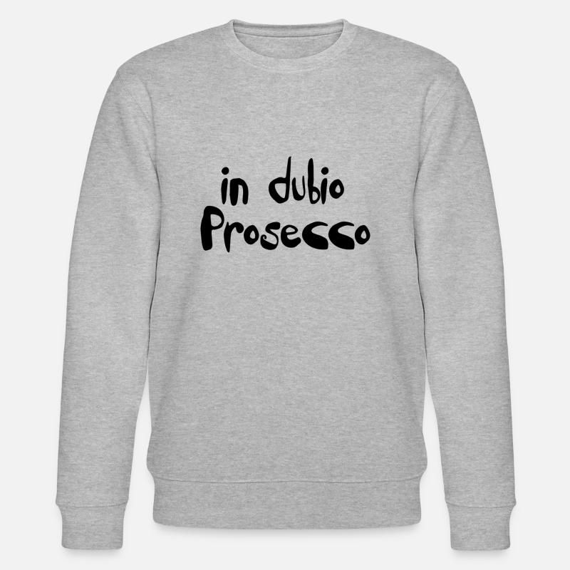 in dubio prosecco - Stanley/Stella Unisex Bio-Sweatshirt CHANGER  - Grau meliert
