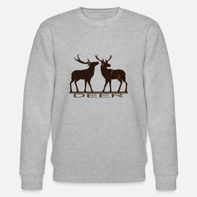 Cerf - Sweat bio CHANGER Stanley/Stella Unisexe - gris chiné