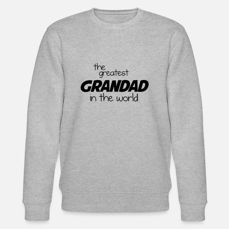 Der größte Opa der Welt - Stanley/Stella Unisex Bio-Sweatshirt CHANGER  - Grau meliert