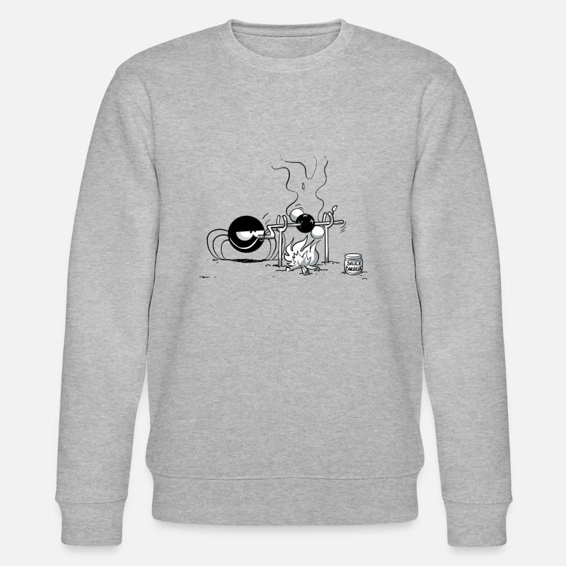 Beth l'araignée - Le mouchoui - Sweat bio CHANGER Stanley/Stella Unisexe - gris chiné