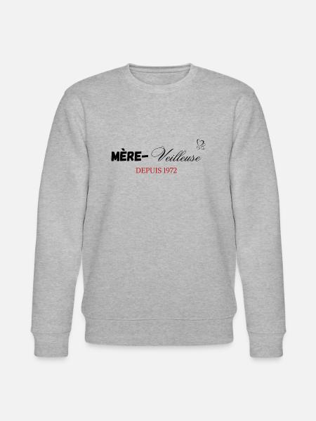 Mère veilleuse depuis 1972 - Sweat bio CHANGER Stanley/Stella Unisexe - gris chiné
