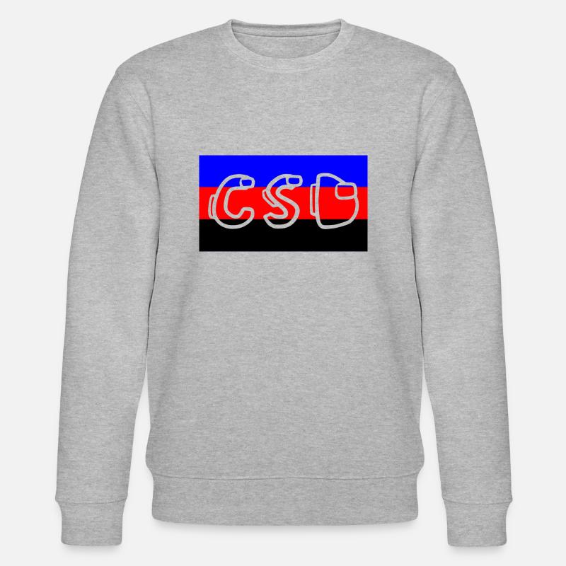 Polyamorous Pride Flag CSD - Stanley/Stella CHANGER Unisex Organic Sweatshirt - heather grey