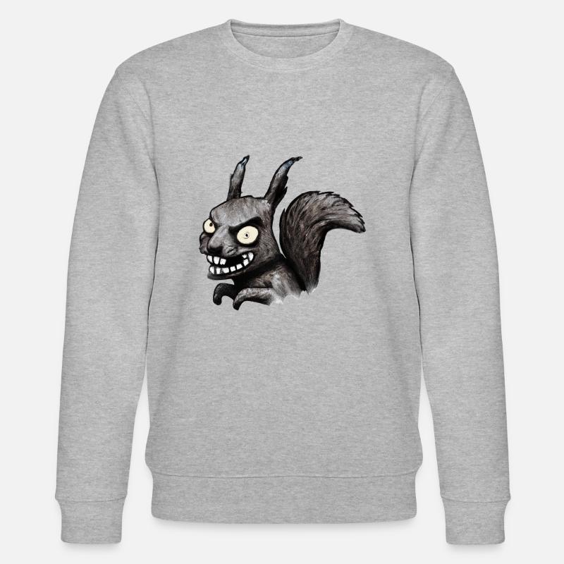 Böses Eichhörnchen - Stanley/Stella Unisex Bio-Sweatshirt CHANGER  - Grau meliert